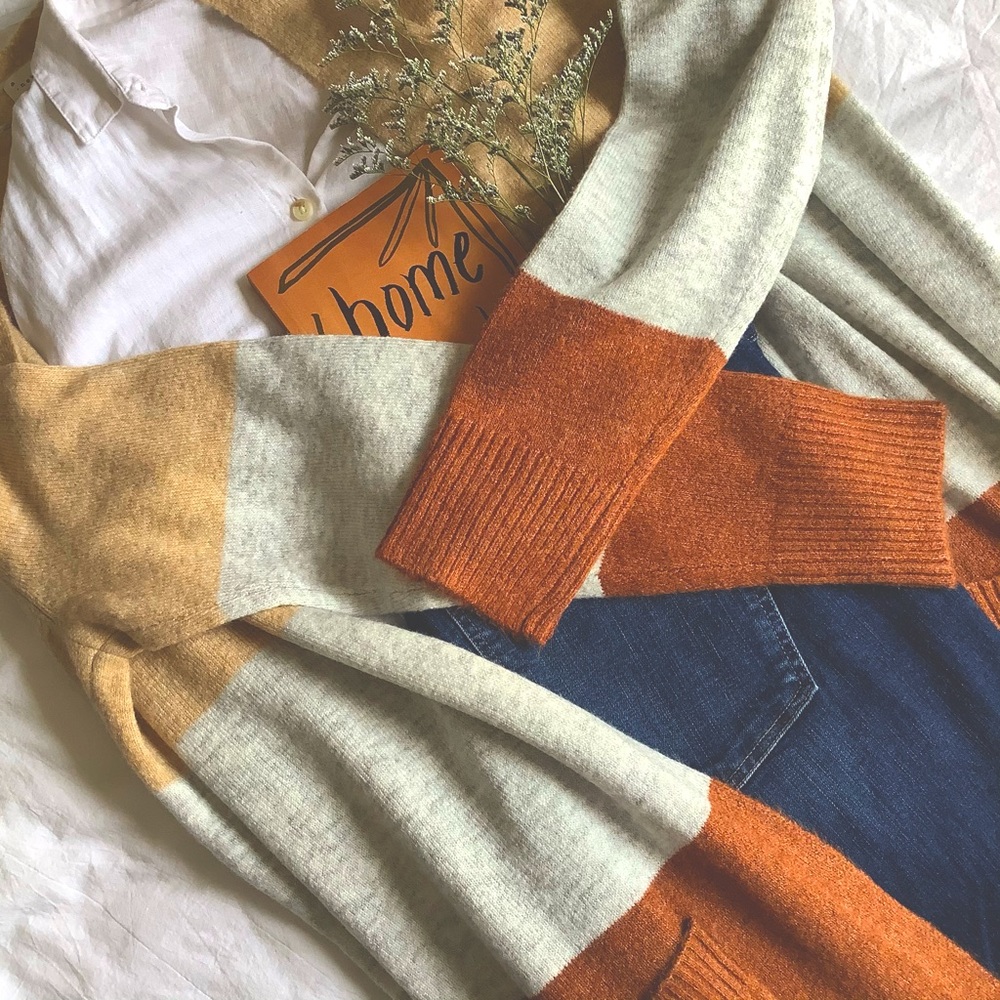 Target A-New-Day Color Block Cardigan Sweater